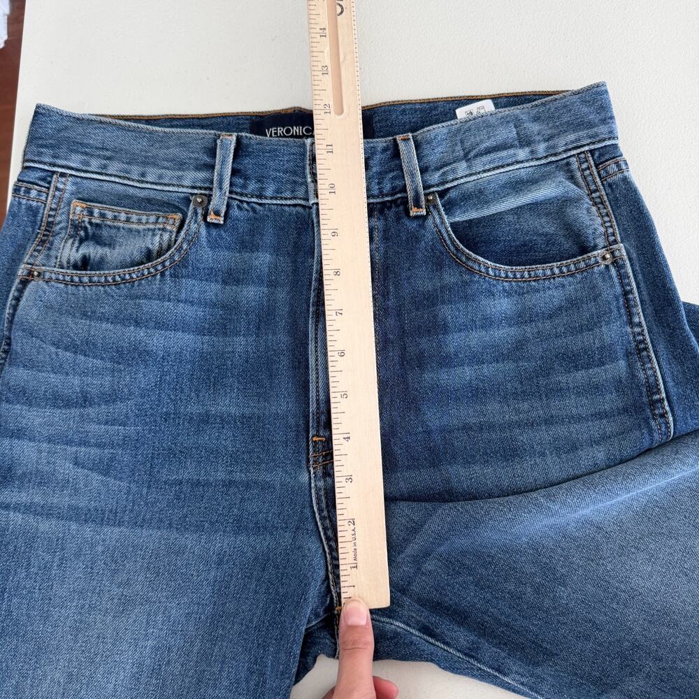 Veronica Beard Jeans Womens 27x32 Kasey Wide Leg Mid Rise City Stroll USA Made - Picture 10 of 13